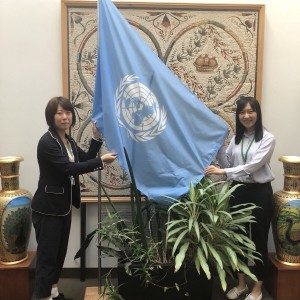 国連の旗（国連環境計画）のもとで運営されている生物多様性条約事務局